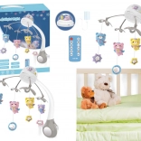 Mobile avec projecteur et télécommande, coloris gris