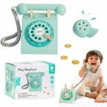 Téléphone rétro en bois pour enfants CLASSIC WORLD