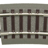 Roco geoLINE rail courbe R2 7,5° avec ballast