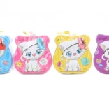 Tirelire en métal avec motif de chat à serrure