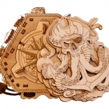 Casse-tête en bois Boussole de Barbe Noire