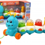 Chenille à tirer colorée avec lumières et sons