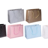 Sachet cadeau 32 × 26 × 10 cm, toutes saisons, 6 couleurs