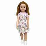 Poupée princesse marcheuse 70 cm avec bijoux