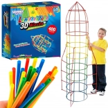 jeu de construction lumineux pailles 400 pcs Woopie