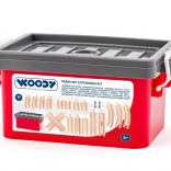 Set de rails en bois dans une boîte – 20 pcs