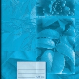 Cahier scolaire A4 lisse 20 feuilles bleu
