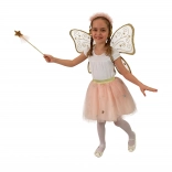 Costume fée pour enfants avec jupe tutu rose