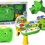 Table DIY pour enfants avec valisette DINOSAUR et perceuse électrique, 249 pièces