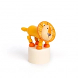 Bigjigs Toys Figurine en bois Safari Lion