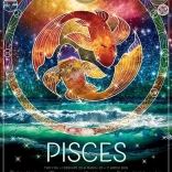 COBBLE HILL puzzle signe du zodiaque : Poissons – 500 pièces