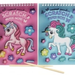 Carnet à gratter licorne