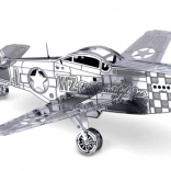 Modèle 3D métallique de l’avion P-51 Mustang METAL EARTH