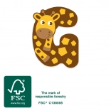 Petite Lettre G en bois Girafe Small Foot
