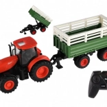 Tracteur ZETOR pour enfants à télécommande avec remorque, lumières et sons, 42 cm