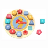 Horloge en bois avec motifs Disney