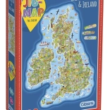Puzzle éducatif Carte de Grande-Bretagne et d’Irlande 150 pièces