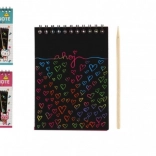 Carnet à gratter coloré pour enfants