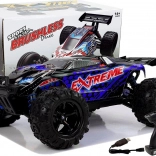 Voiture RC 1:18 tout‑terrain 4x4 bleue ENOZE, vitesse 45 km/h