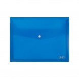 Pochette enveloppe à bouton-pression A4 Opaline, bleue, lot de 5