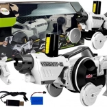 Arme et voiture 2-en-1 télécommandées avec disques en mousse, blanc 2.4G