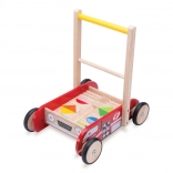 Chariot de marche en bois WONDERWORLD pompiers