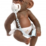 Bébé singe réaliste avec corps en vinyle entier - 32 cm
