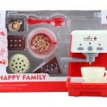 Cafetière pour enfants avec gâteaux, à piles