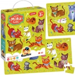 Puzzle CzuCzu MIAU chatons 40 pièces
