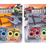 Voitures métalliques à propulsion 2 pcs