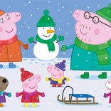 Puzzle Peppa Pig Hiver MAXI 104 pièces