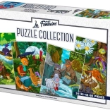 Puzzle Fables de La Fontaine 4-en-1 (24, 35, 48, 60 pièces)