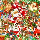 Puzzle Vintage Noël 1000 pièces