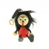Diablotin à ressort – figurine suspendue en bois