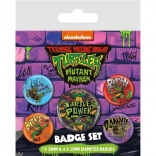 Ensemble de badges Tortues Ninja