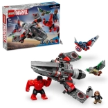lego marvel capitaine america vs red hulk – bataille aérienne (76292)