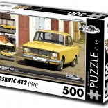 retro-auta puzzle moskvitch 412 (1974) – 500 pièces