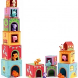 Cubes empilables Maisonnette pour animaux DJECO