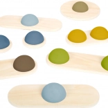 petit pied aventure de pierres d'équilibre