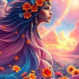 Puzzle Fille Arc-en-ciel 500 pièces