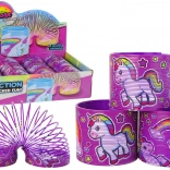 Ressort violet culte avec licorne