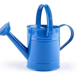 Arrosoir en métal bleu WOODY