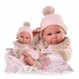 Poupée bébé réaliste Luca avec un corps tout en vinyle 42 cm