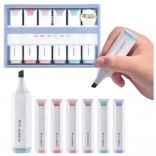 Ensemble de mini surligneurs couleurs pastel 6 pcs