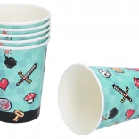 Gobelets de fête en papier JEU 250 ml – lot de 6 pièces