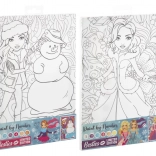 Peinture par numéros sur toile BESTIES 29,7 × 19,5 cm