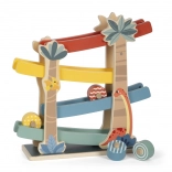 Piste en bois Dino pour enfants