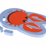 Planche de natation pour enfants en mousse crabe 25 × 41 cm