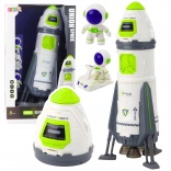 Fusée spatiale avec astronautes et rover – effets lumineux et sonores