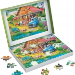 EUROGRAPHICS puzzle Connecting Pieces : petite boutique de village 48 pièces